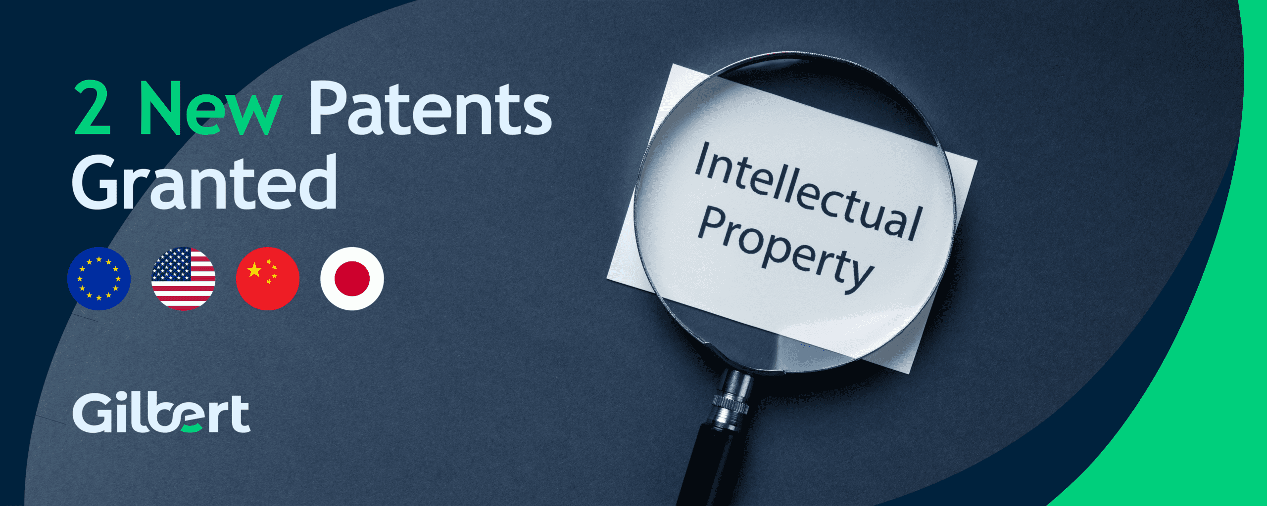 Gilbert obtains 2 new patents